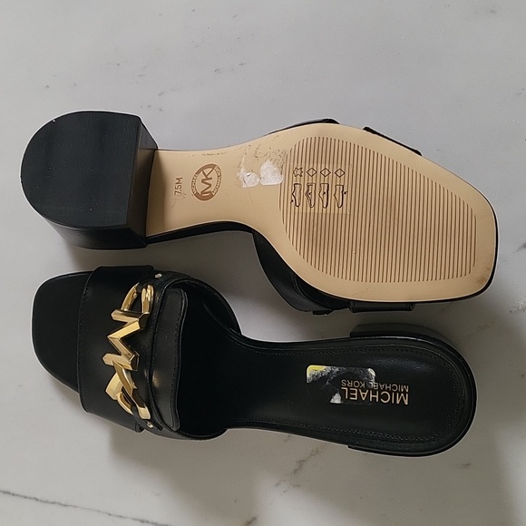 Michael Kors Black Women's Slide Sandals - Picture 4 of 6